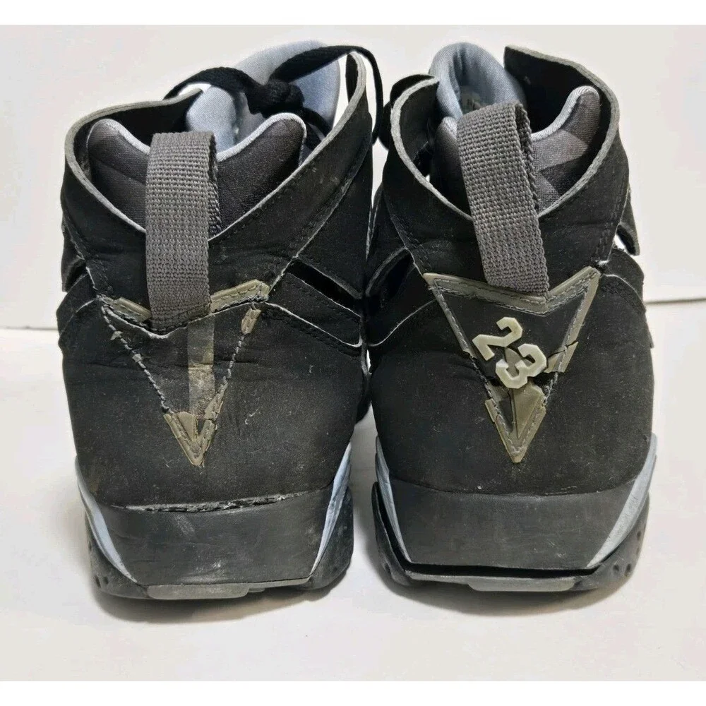 Air Jordan 7 Retro Chambray Black Blue High TopBasketball Sneakers RESTORATION